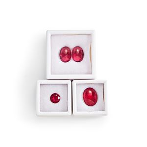 Lot of pink tourmalines in paper for a total of 24.50 ct