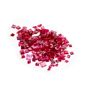 Lot of rubies in paper for a total of 14.15 ct