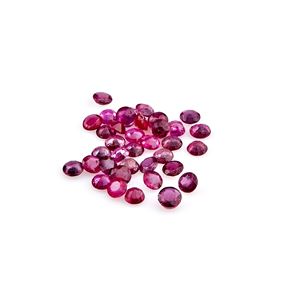 Lotto di rubini in cartina per totale ct 7,09