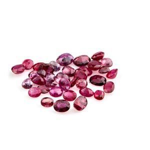 Lotto di rubini in cartina per totale ct 14,30