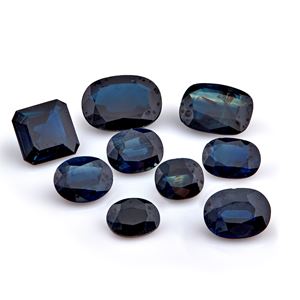 Lot of sapphires in paper for a total of 27.01 ct