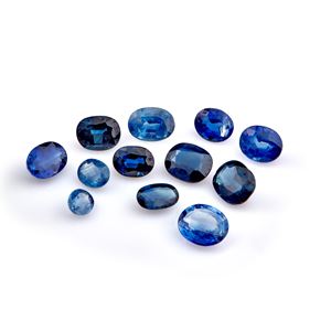 Lot of sapphires in paper for a total of 10.11 ct