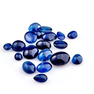 Lotto di zaffiri in cartina per totale ct 29,29