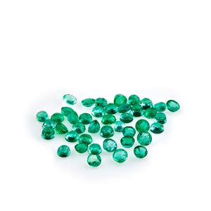 Lot of emeralds in paper for a total of 5.69 ct