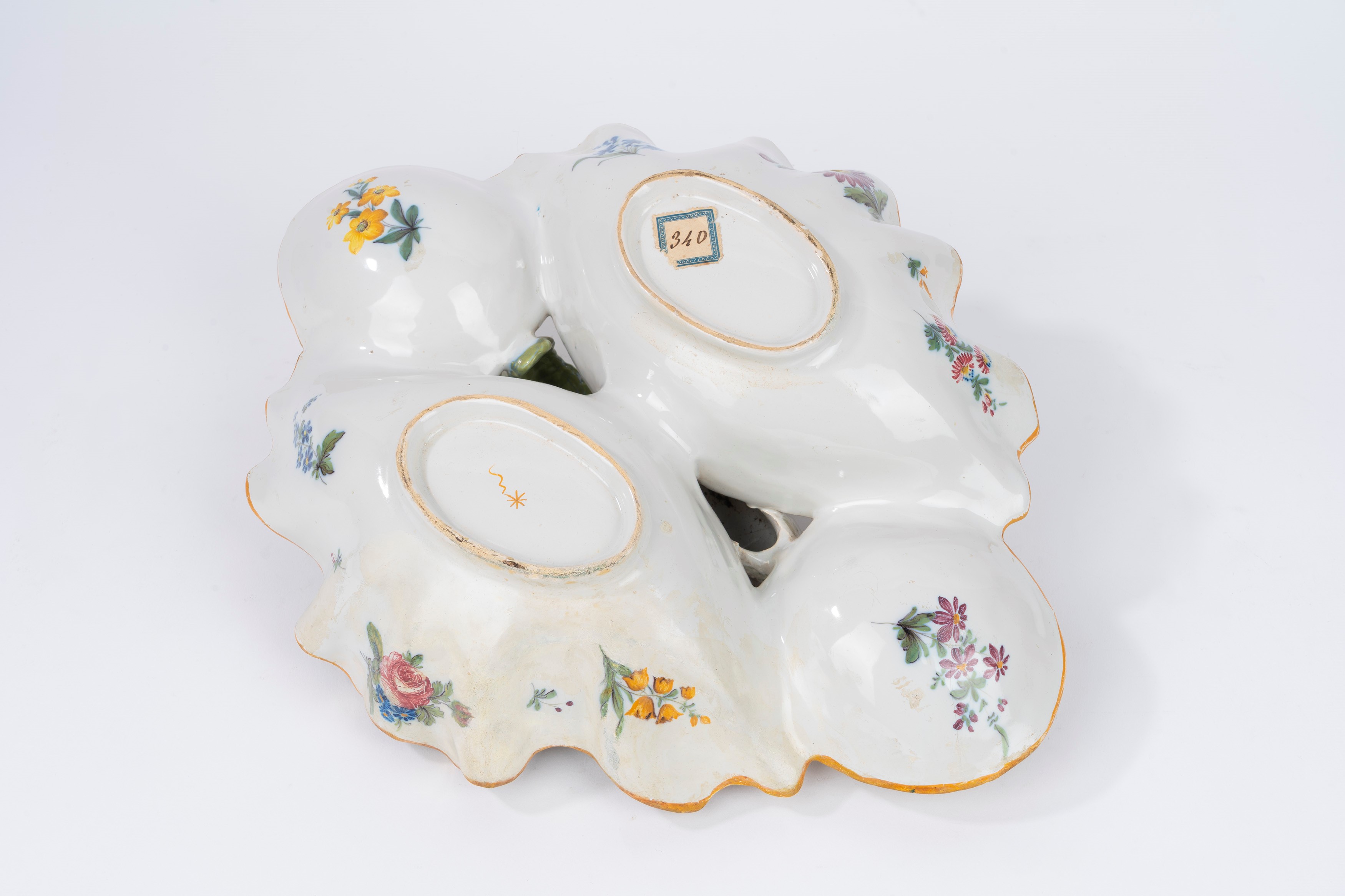 Antipastiera in Maiolica Policroma con Aragosta, Manifattura le Nove Bassano