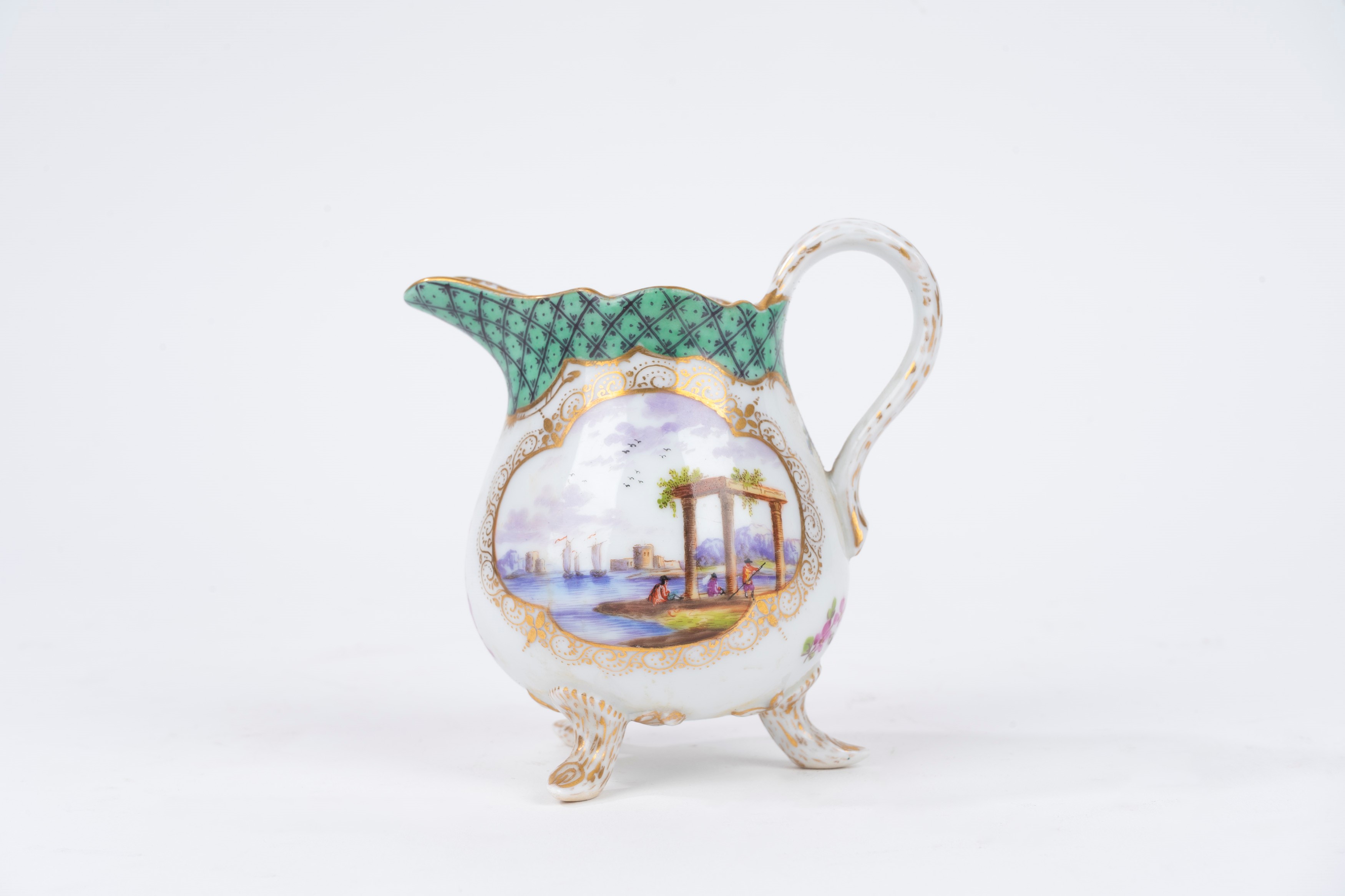 Parte di Servizio Tête-à-tête in Porcellana Policroma Meissen, Secolo XVIII