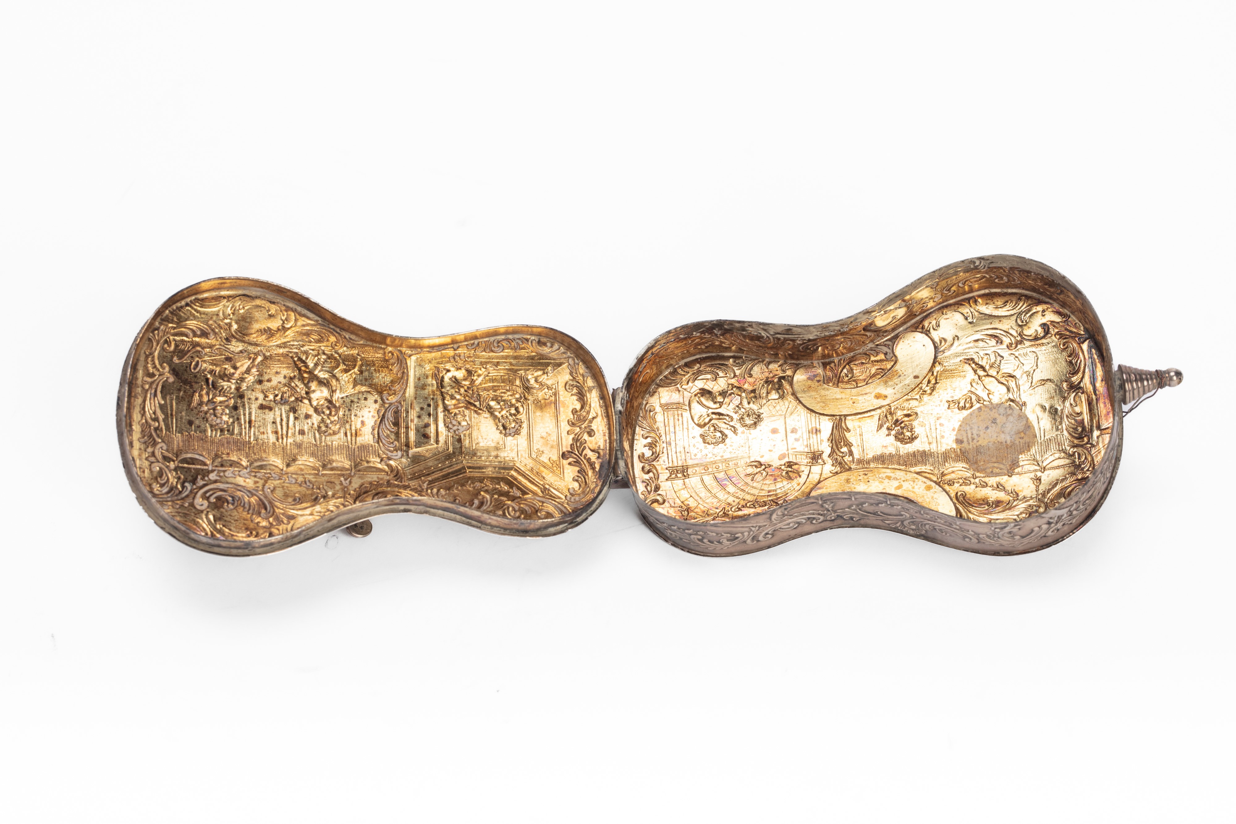 Scatola a forma di violino, argento, Germania, secolo XX