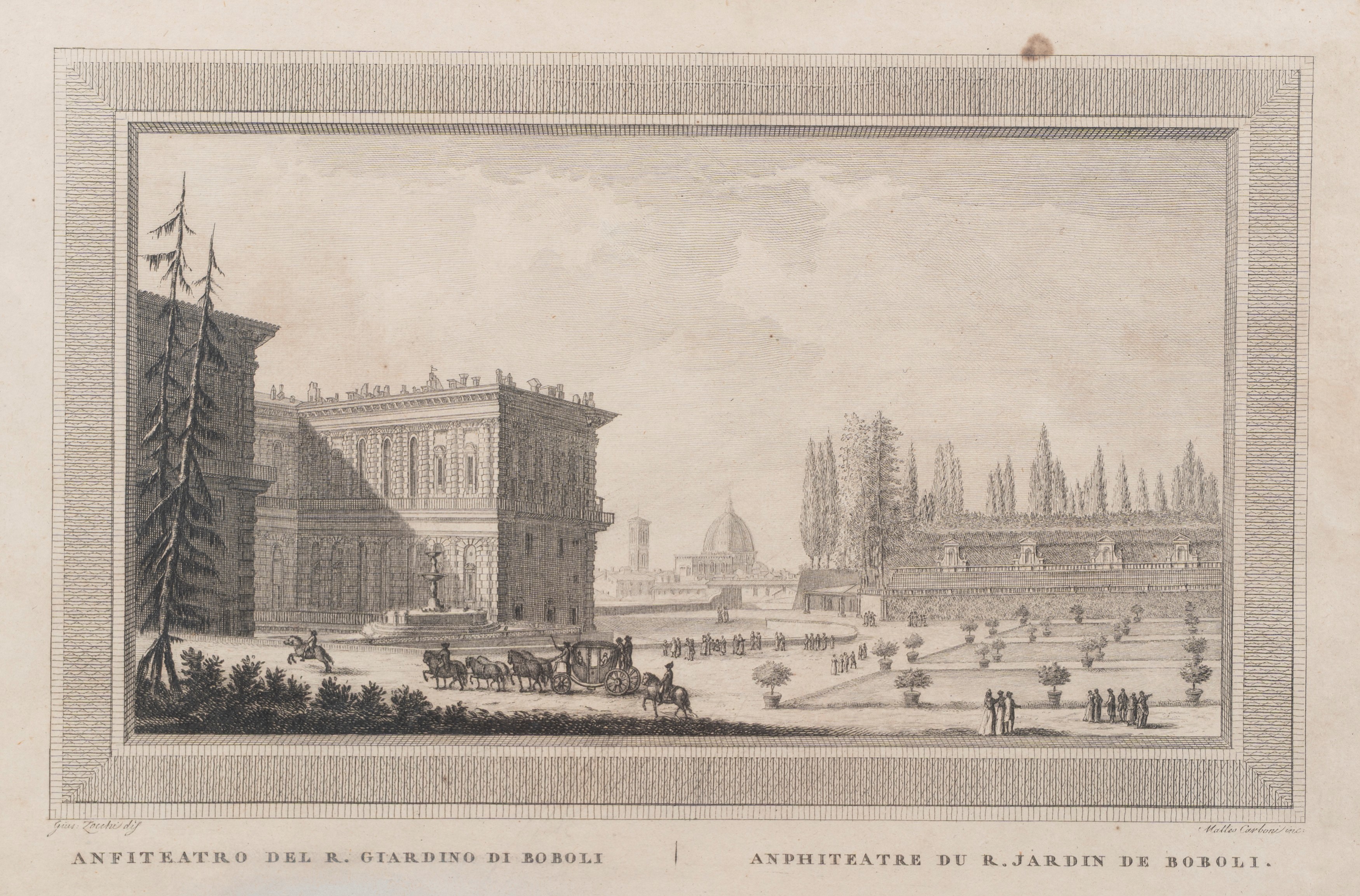Serie di Ventiquattro Incisioni con Vedute di Firenze, Secolo XIX