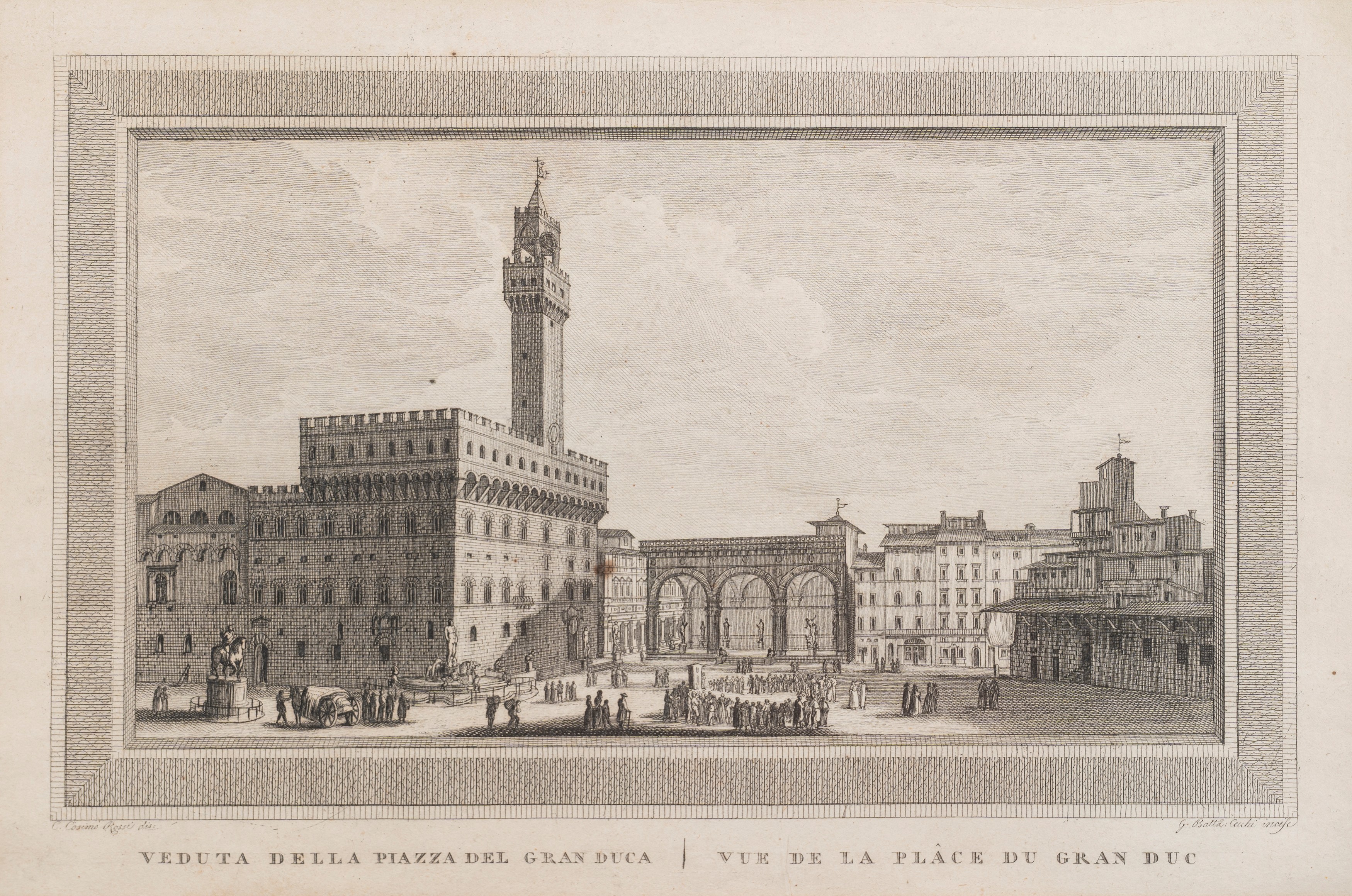 Serie di Ventiquattro Incisioni con Vedute di Firenze, Secolo XIX
