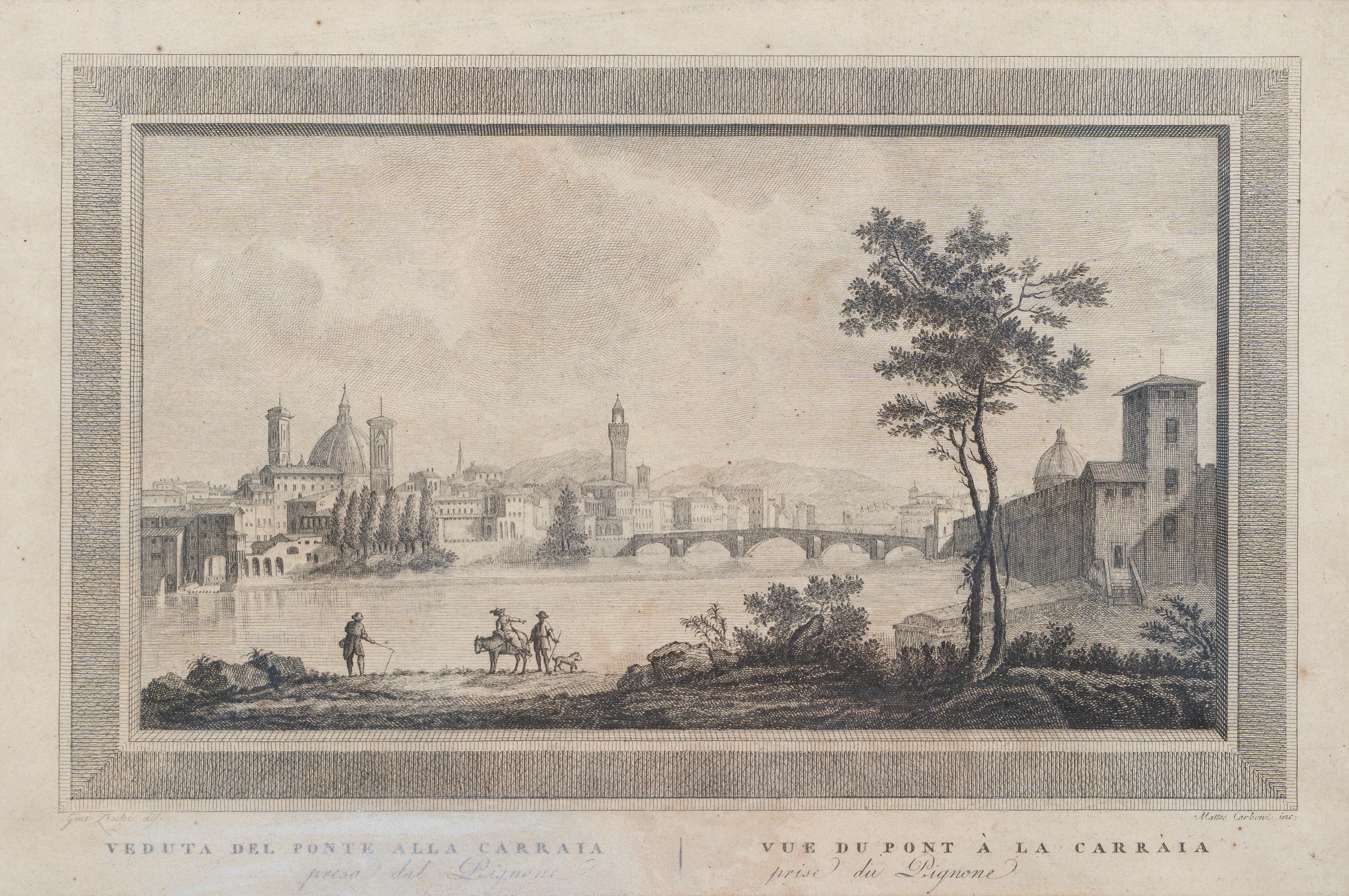 Serie di Ventiquattro Incisioni con Vedute di Firenze, Secolo XIX