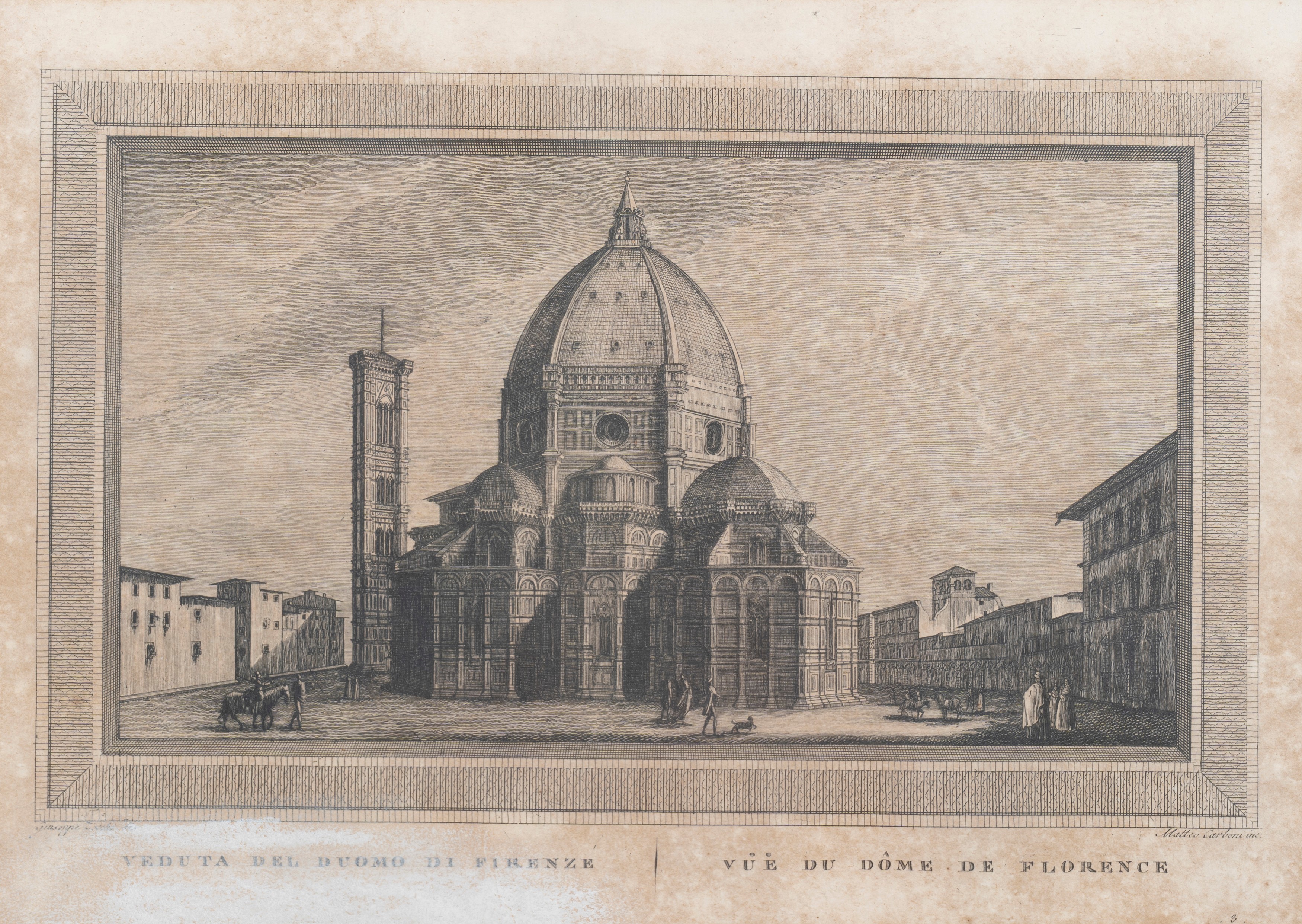 Serie di Ventiquattro Incisioni con Vedute di Firenze, Secolo XIX