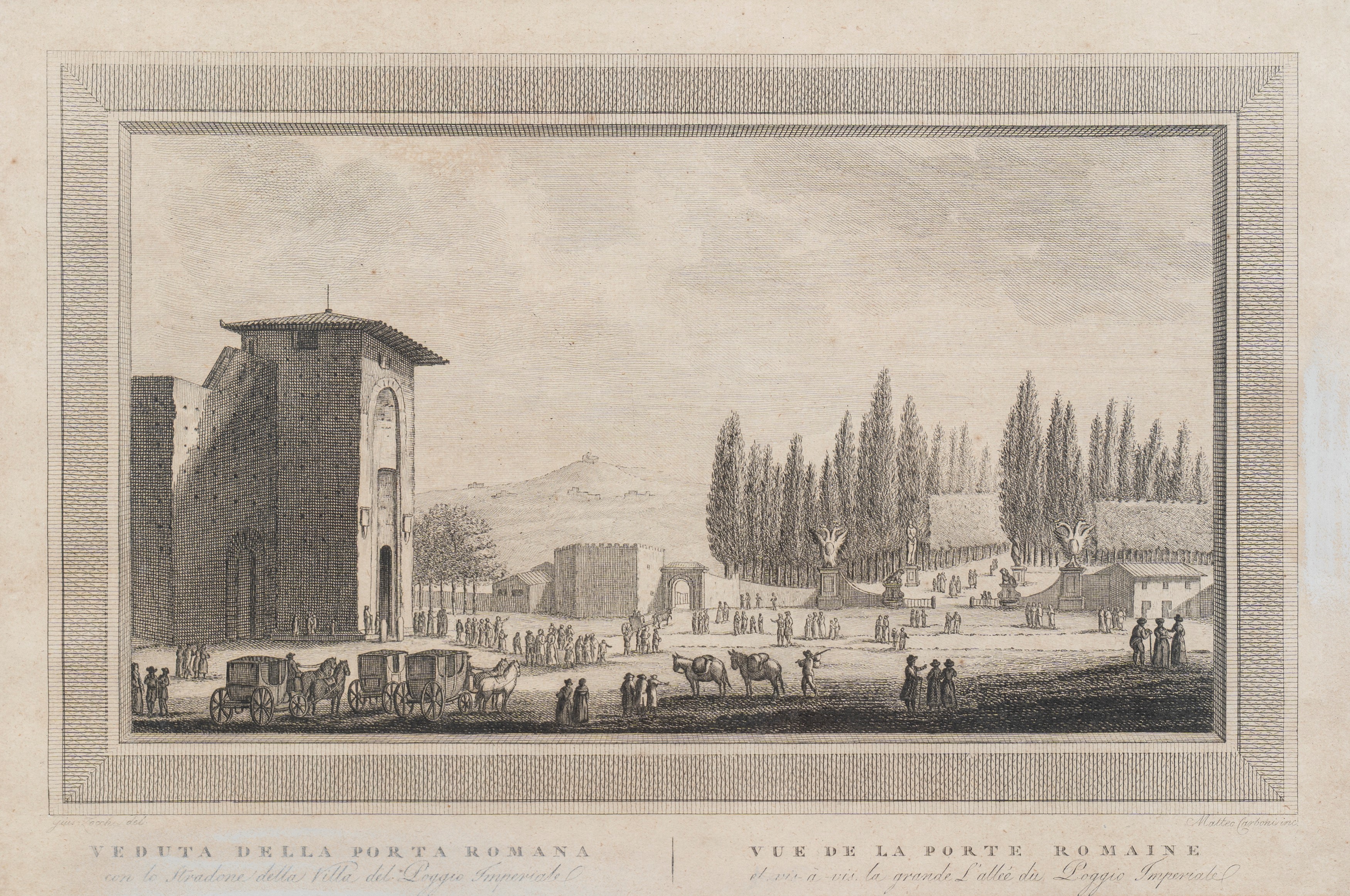 Serie di Ventiquattro Incisioni con Vedute di Firenze, Secolo XIX