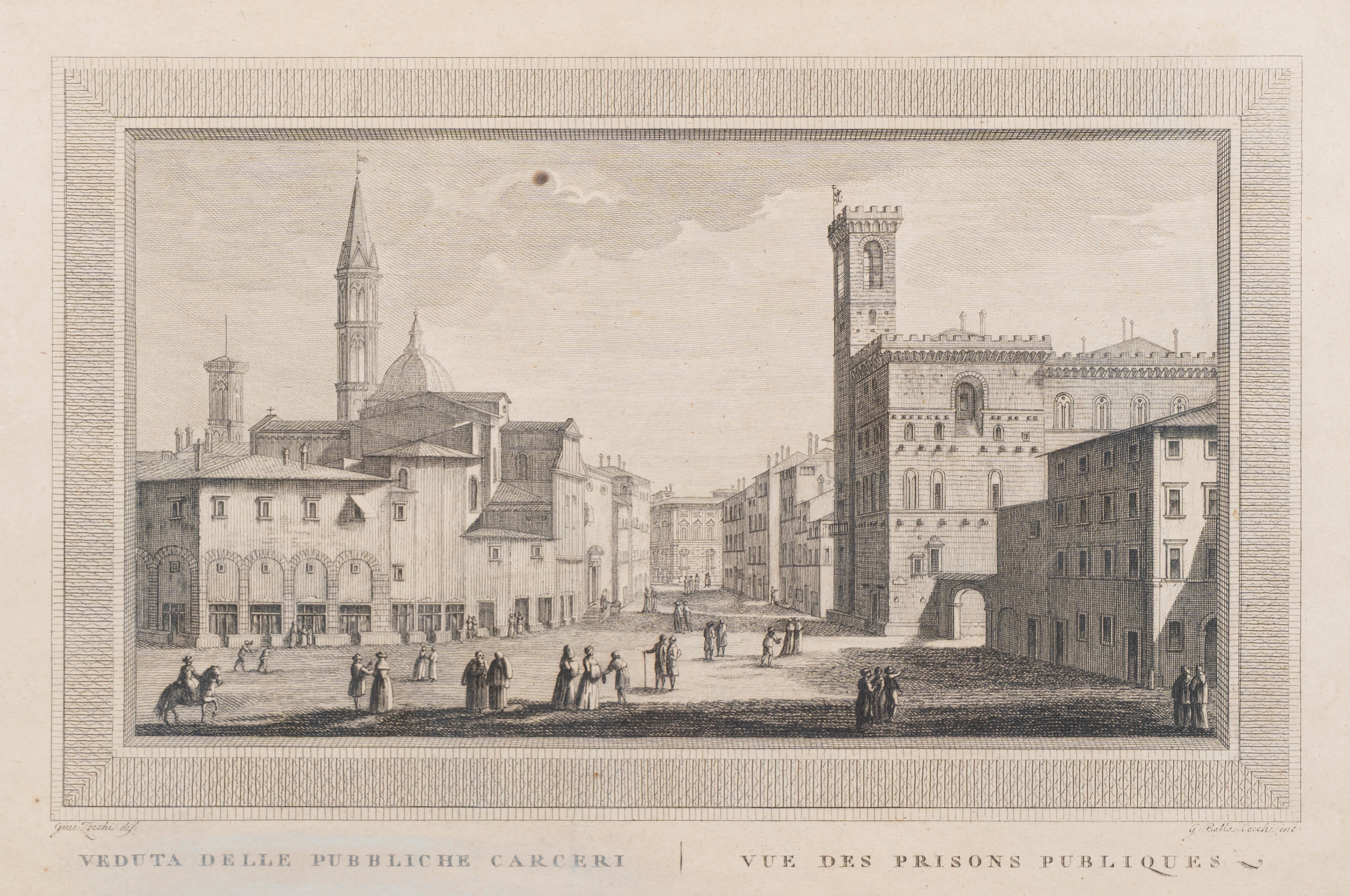 Serie di Ventiquattro Incisioni con Vedute di Firenze, Secolo XIX