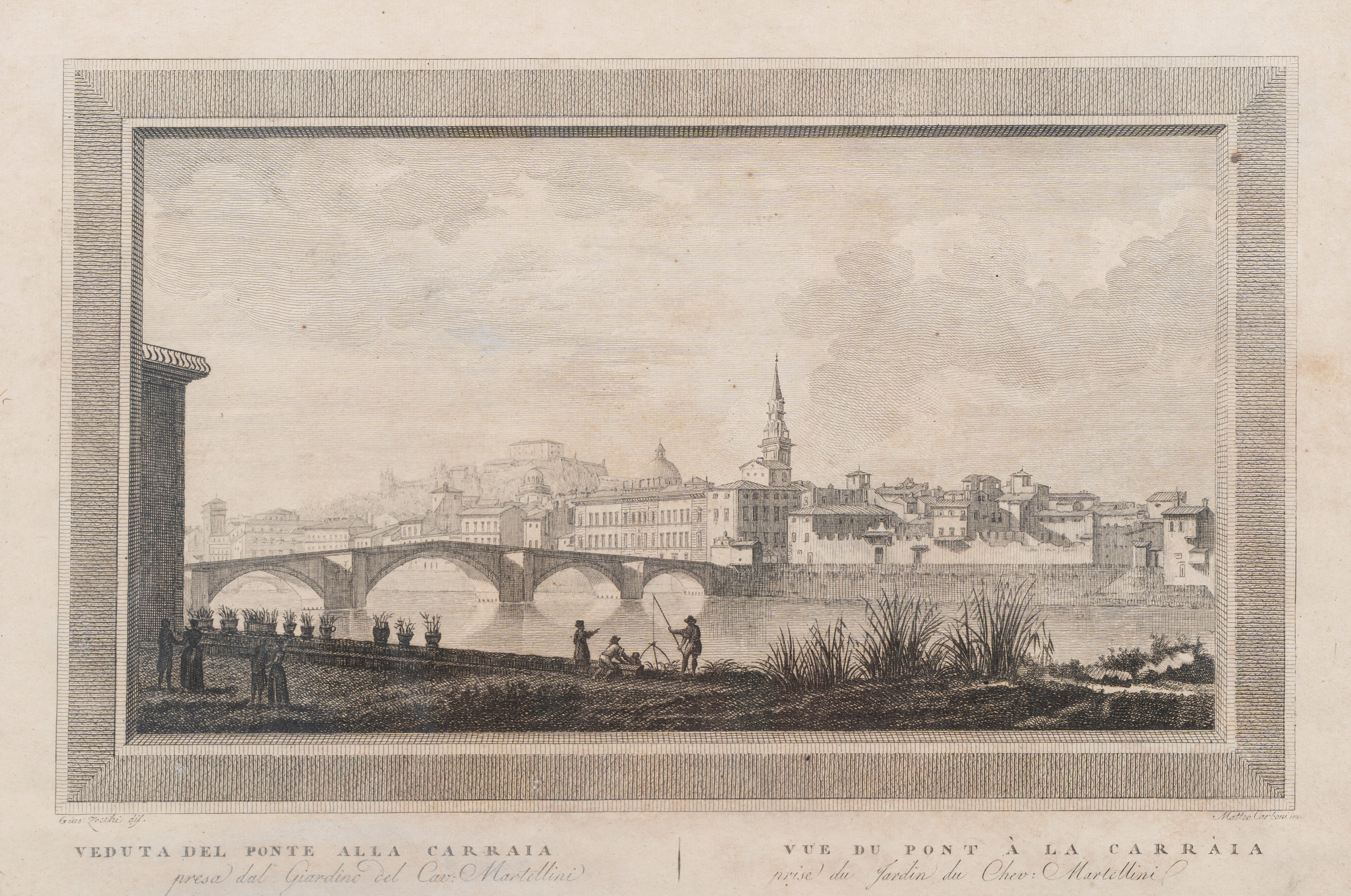 Serie di Ventiquattro Incisioni con Vedute di Firenze, Secolo XIX