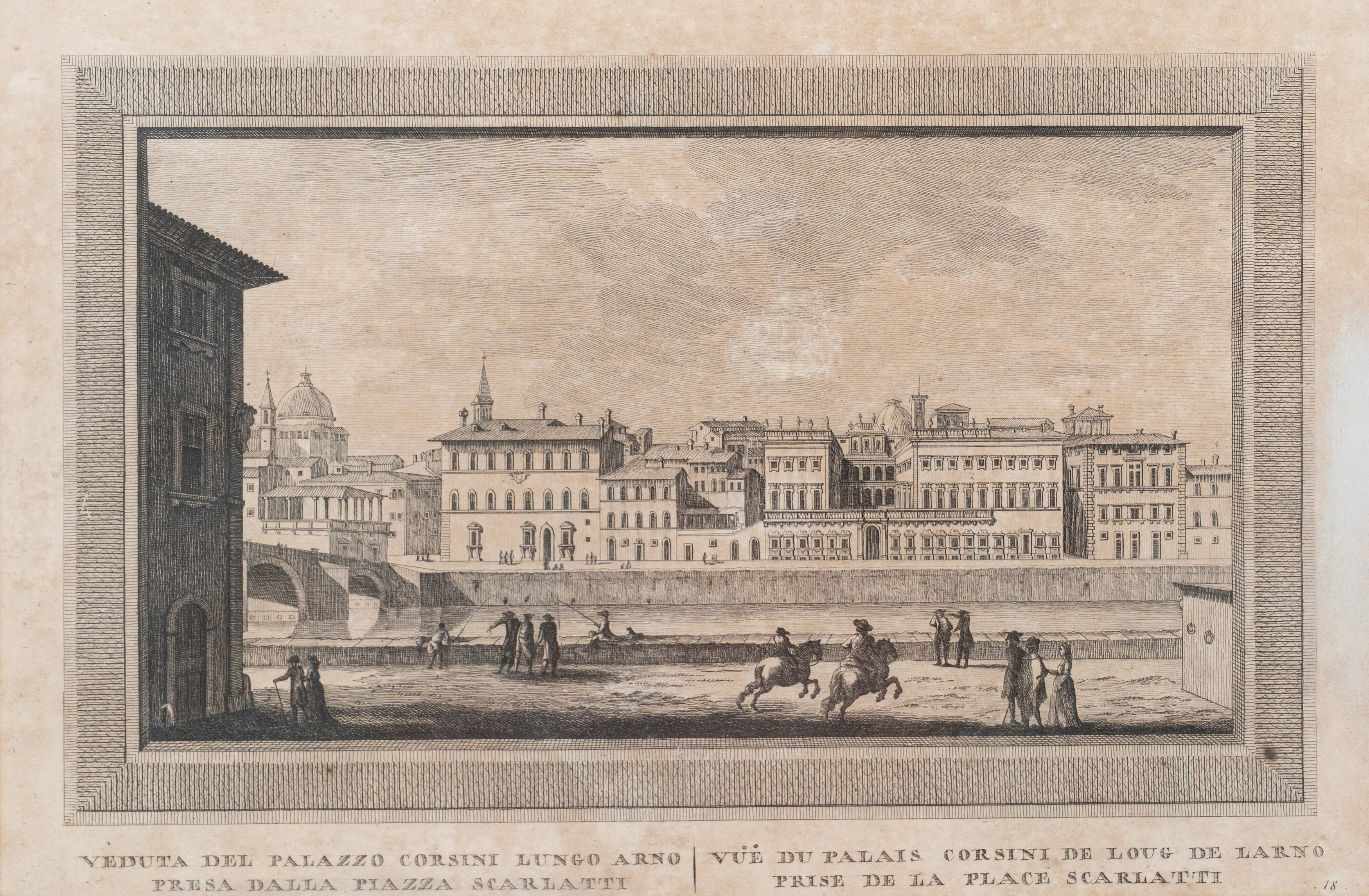 Serie di Ventiquattro Incisioni con Vedute di Firenze, Secolo XIX