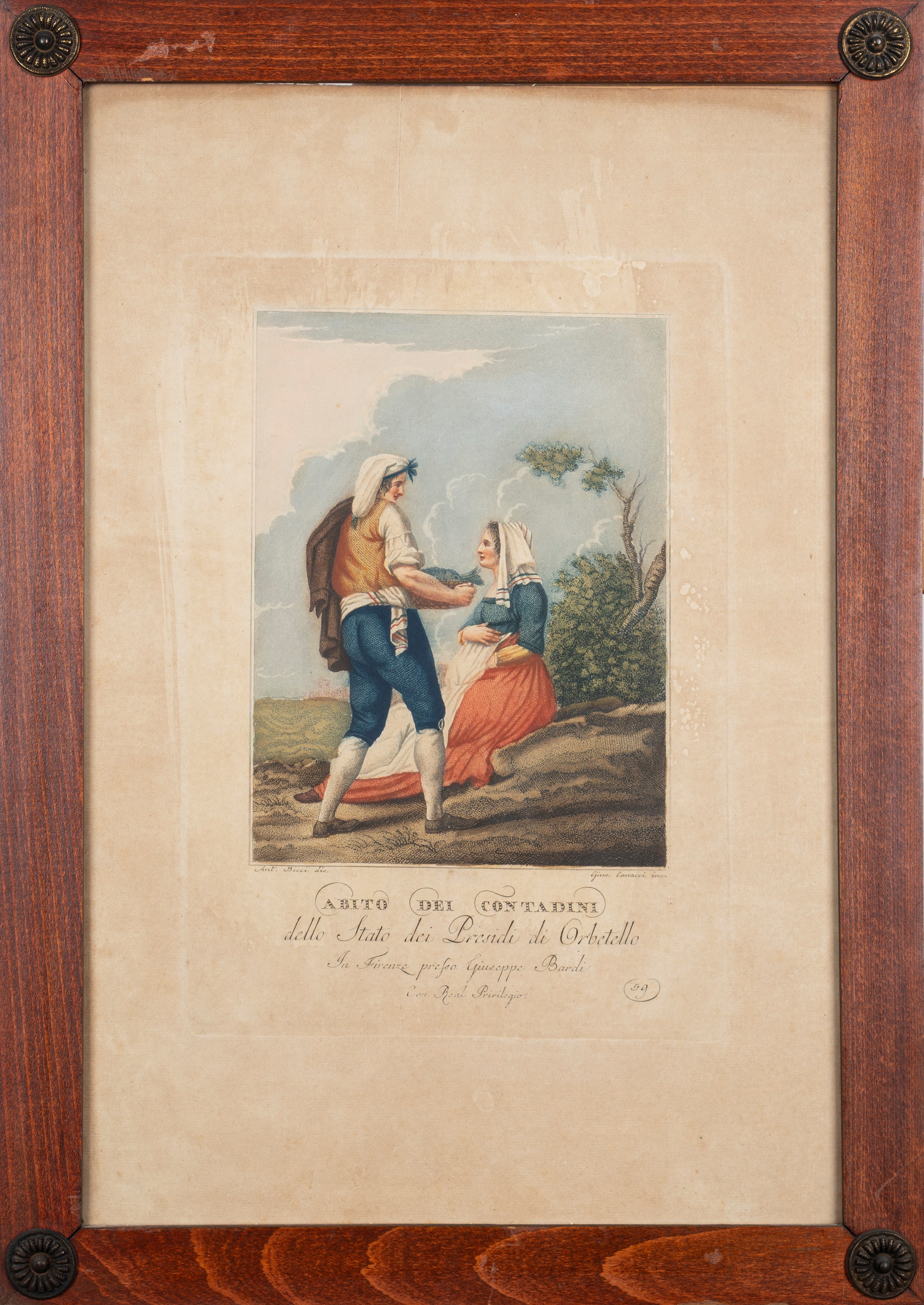 Scuola Toscana, Fine Secolo XVIII - Inizi Secolo XIX - Serie di Quindici Incisioni Raffiguranti i...