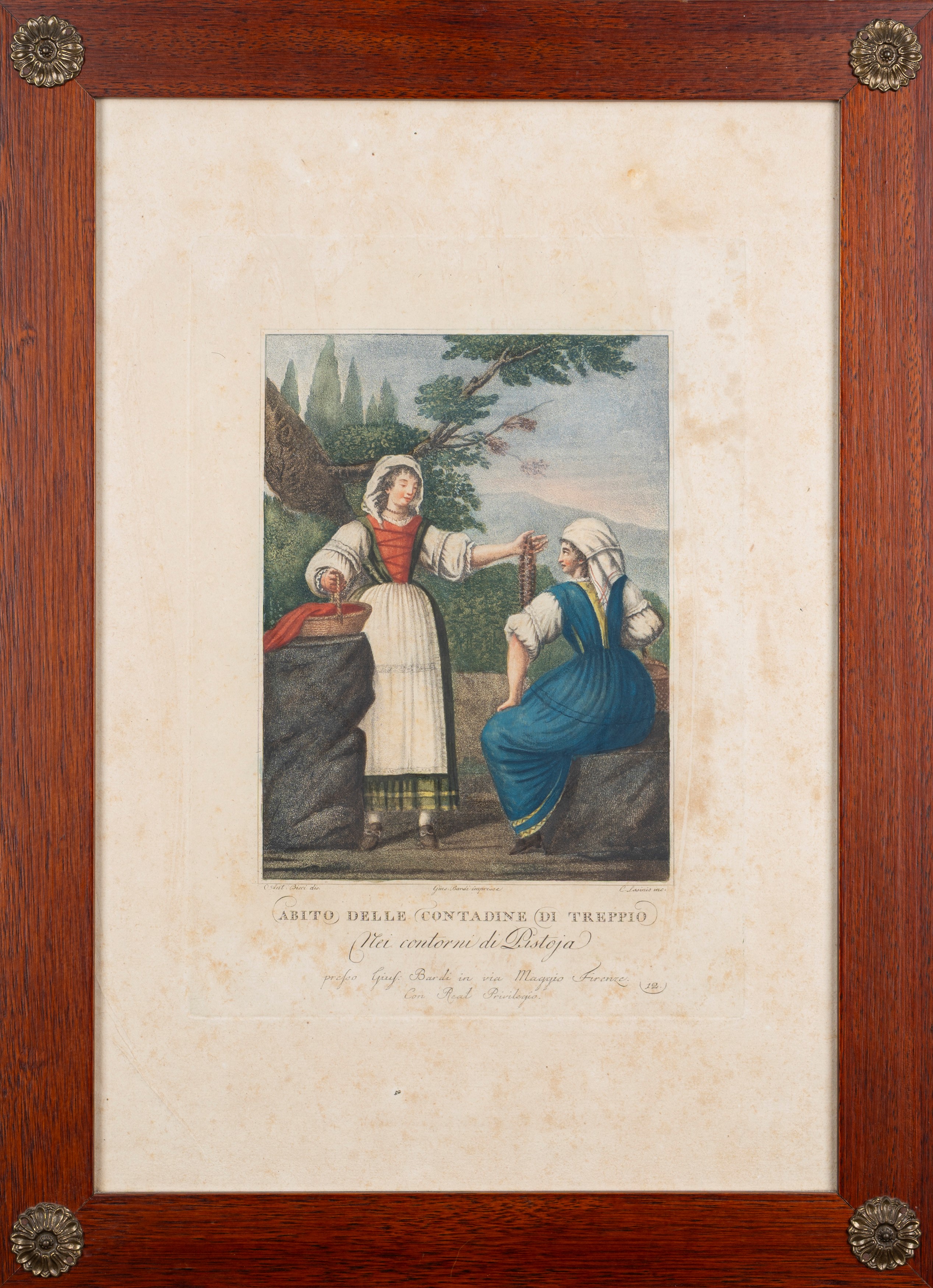 Scuola Toscana, Fine Secolo XVIII - Inizi Secolo XIX - Serie di Quindici Incisioni Raffiguranti i...