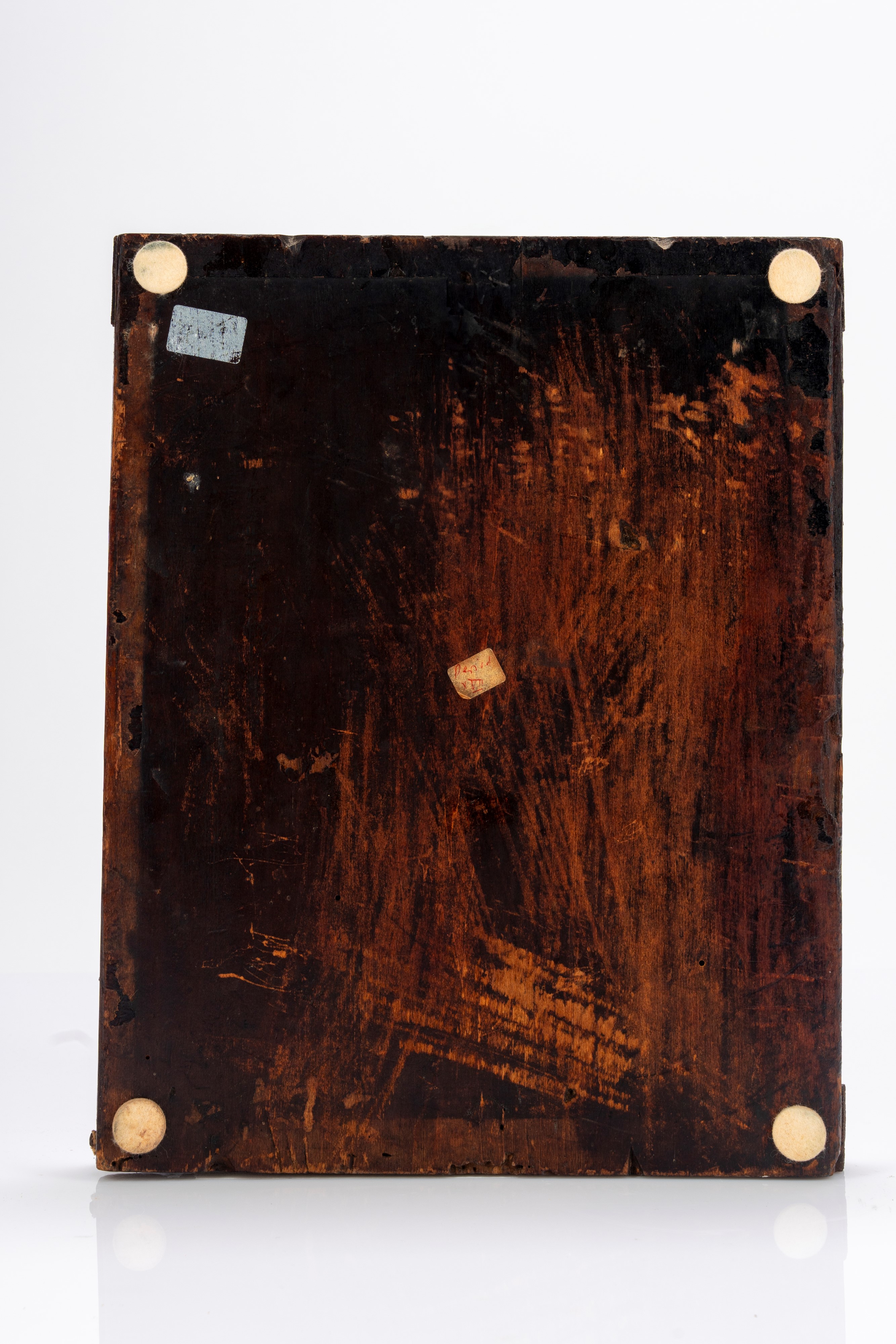 Icona a tempera e fondo oro su tavola raffigurante la Madre di Dio “Gioia di tutti gli afflitti”....