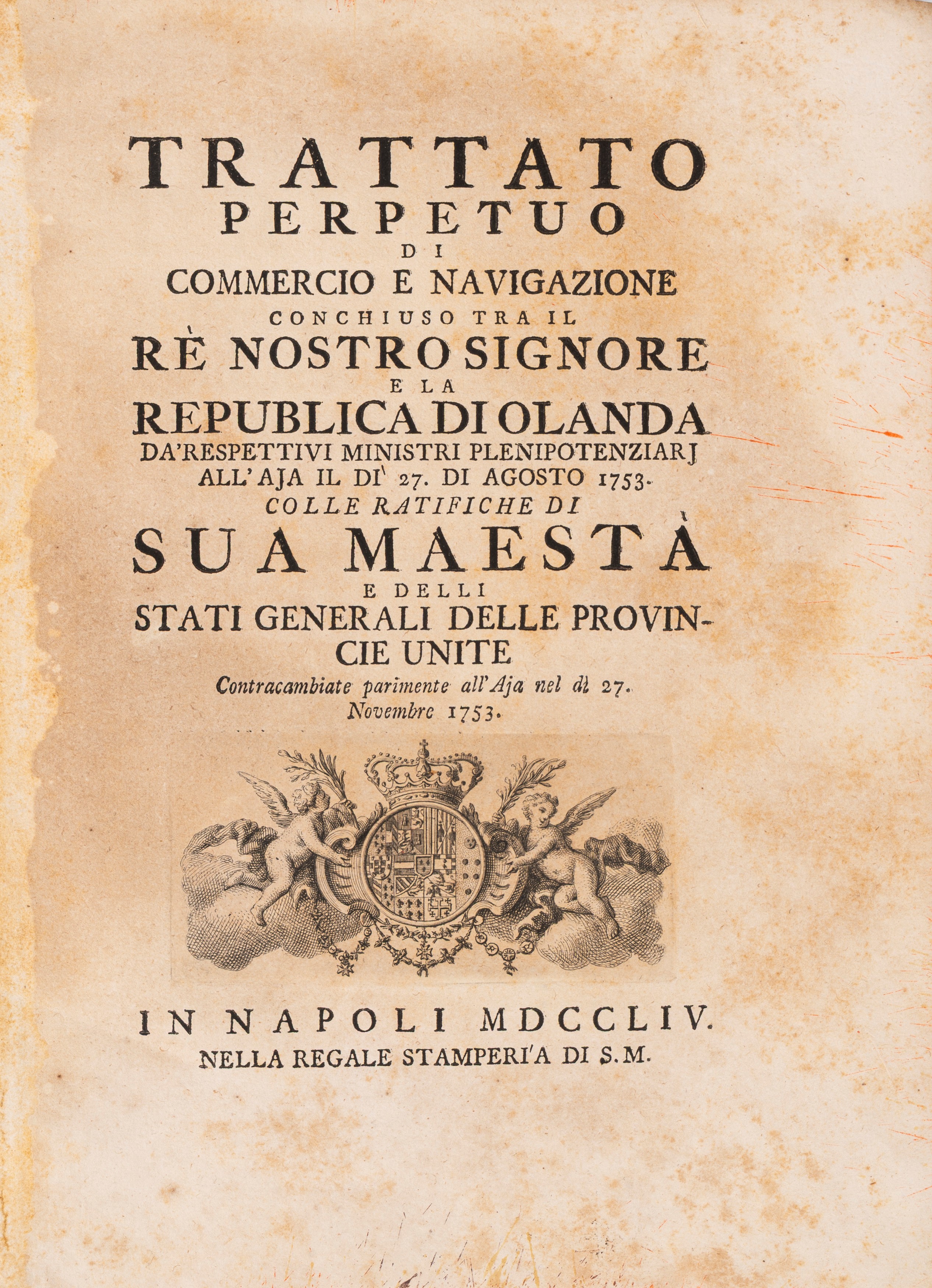 Trattato perpetuo di commercio e navigazione concluso fra il Re Nostro Signore e la Republica di ...