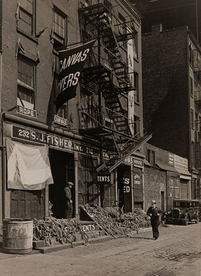 232 South Street, NY, Stampa alla gelatina ai sali d'argento, anni 1940