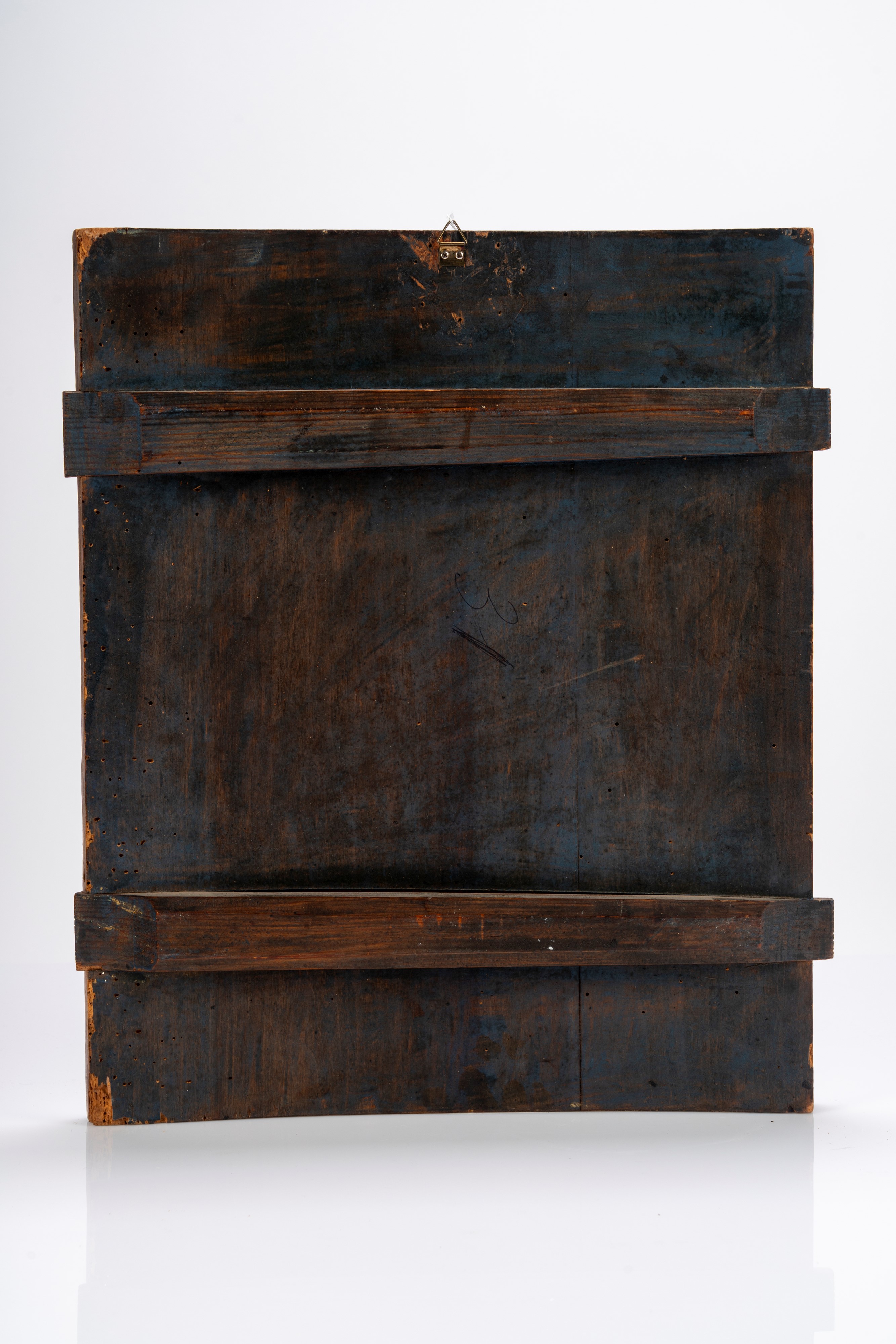 Icona quadripartita a fondo oro e tempera su tavola raffigurante la Dormitio Virginis, Cristo Pan...