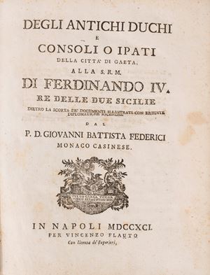 Of the ancient Dukes and Consuls or Hypati of the city of Gaeta