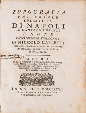 Universal topography of the city of Naples