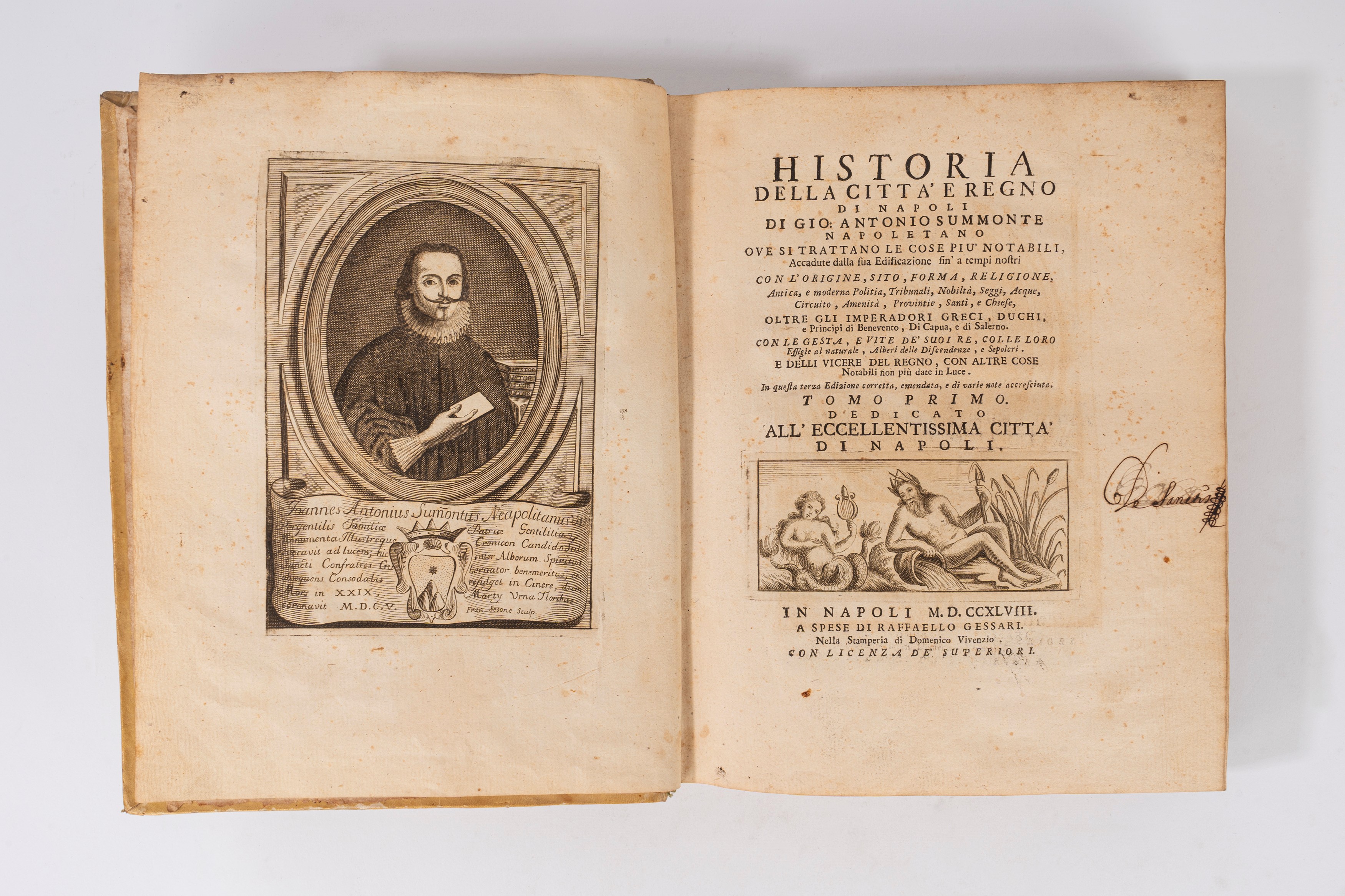 Historia della città e Regno di Napoli di Gio. Antonio Summonte napoletano ove si trattano le cos...