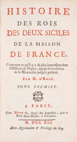 Histoire des Rois des Deux Siciles de la Maison de France