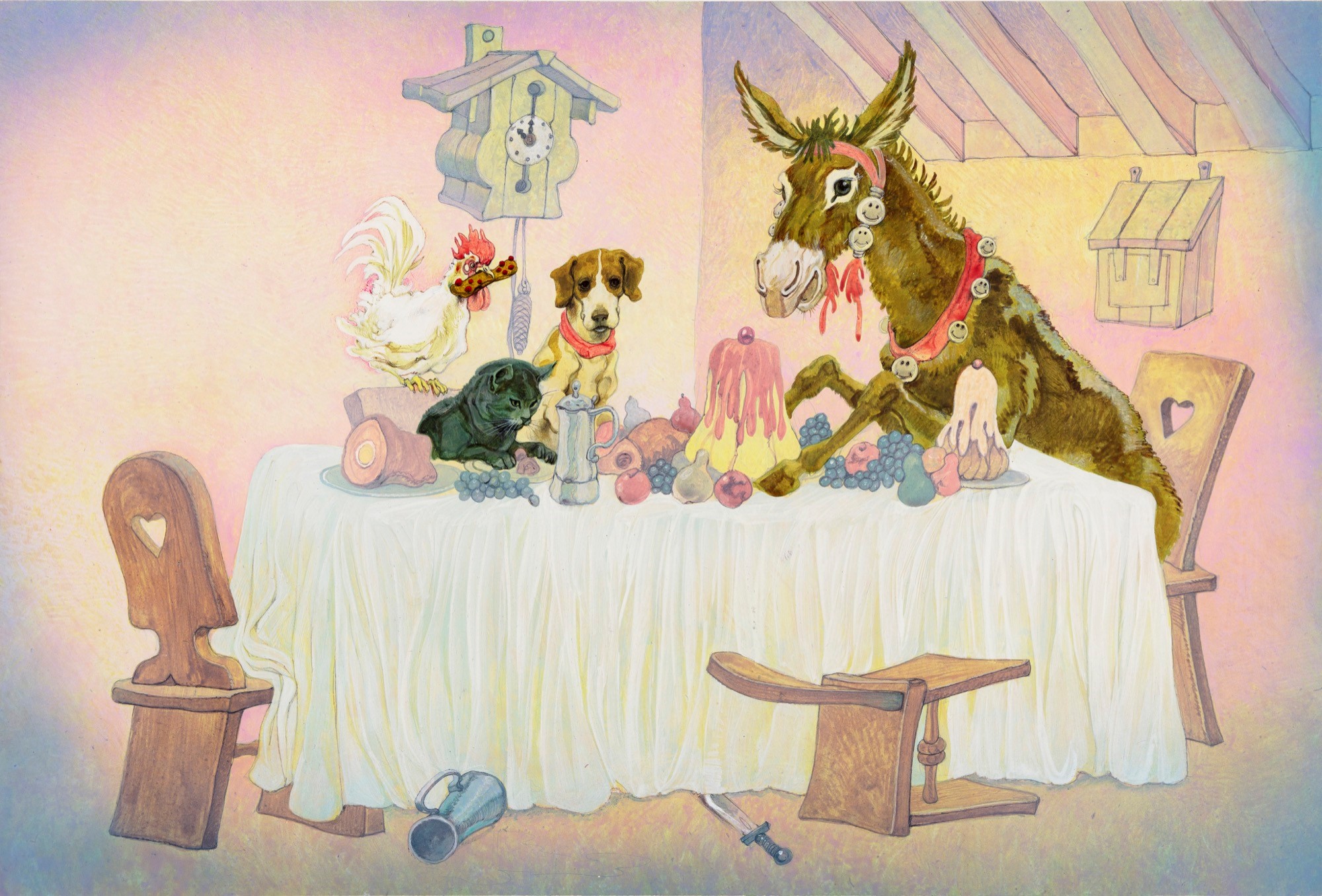 Zerbino 1art1 'I Musicanti Di Brema' – 70x50 Cm, Arte Di Strada, Superficie In Poliammide, Antiscivolo, Lavabile In Lavatrice