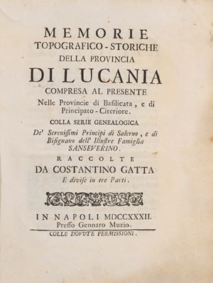 Memorie topografico-storiche della provincia di Lucania