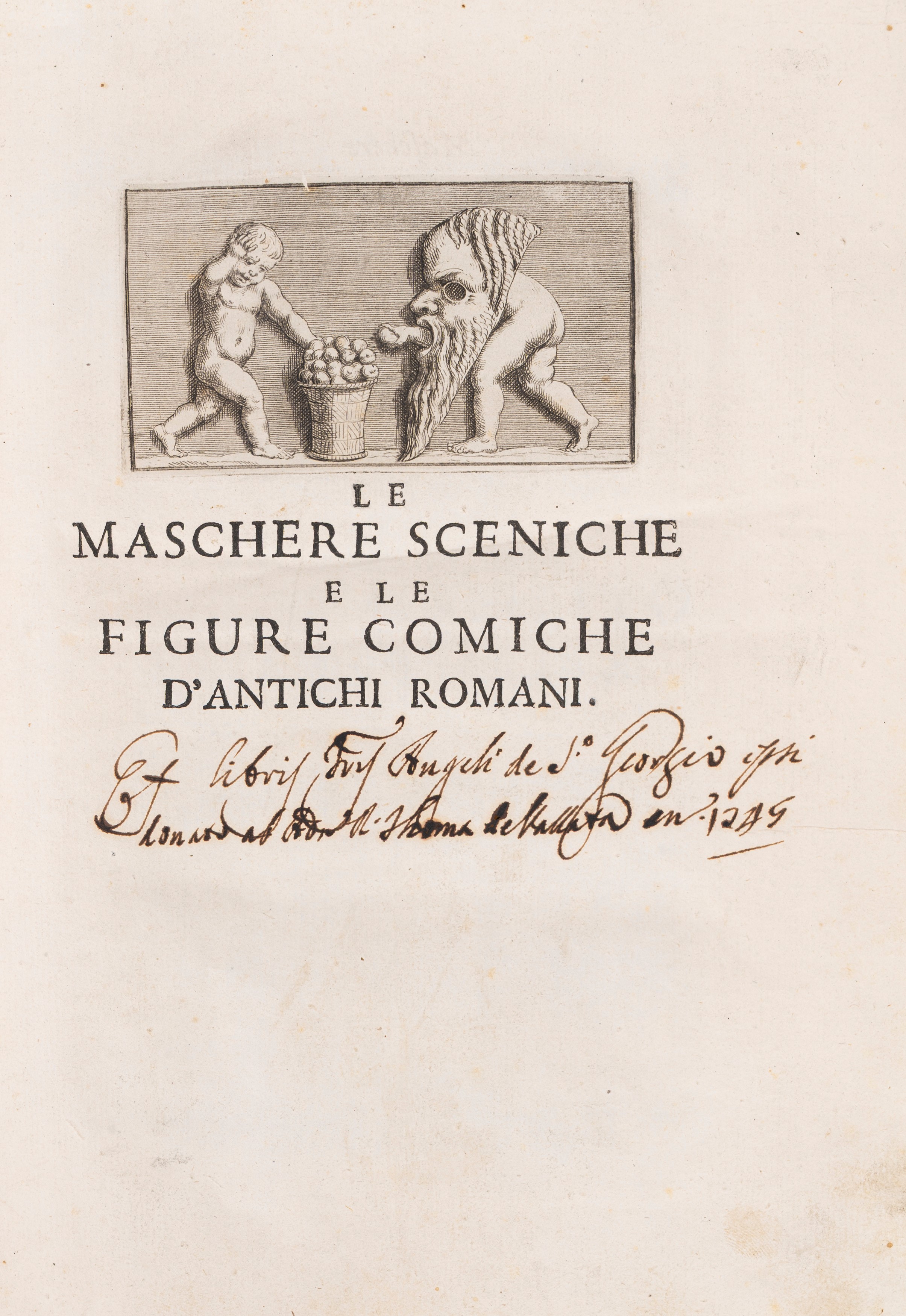 Le maschere sceniche e le figure comiche d'antichi romani