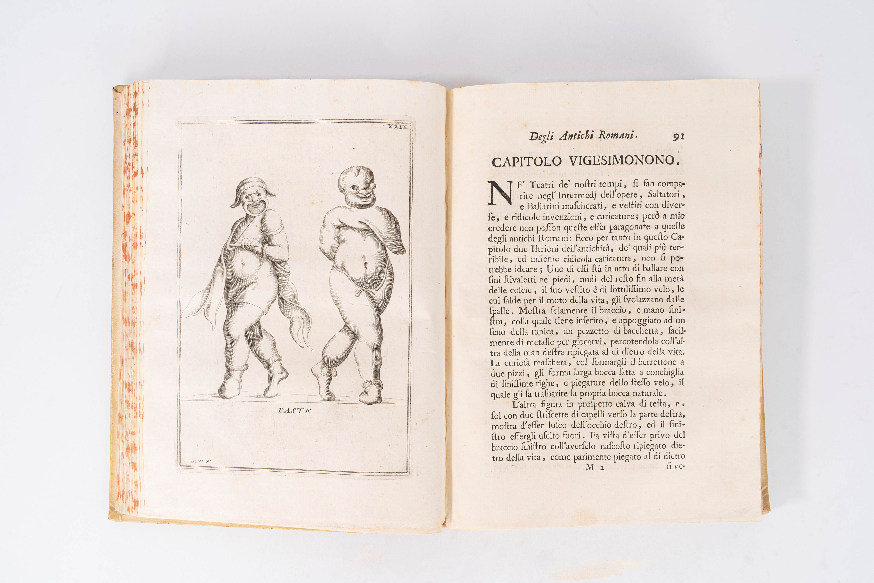 Le maschere sceniche e le figure comiche d'antichi romani