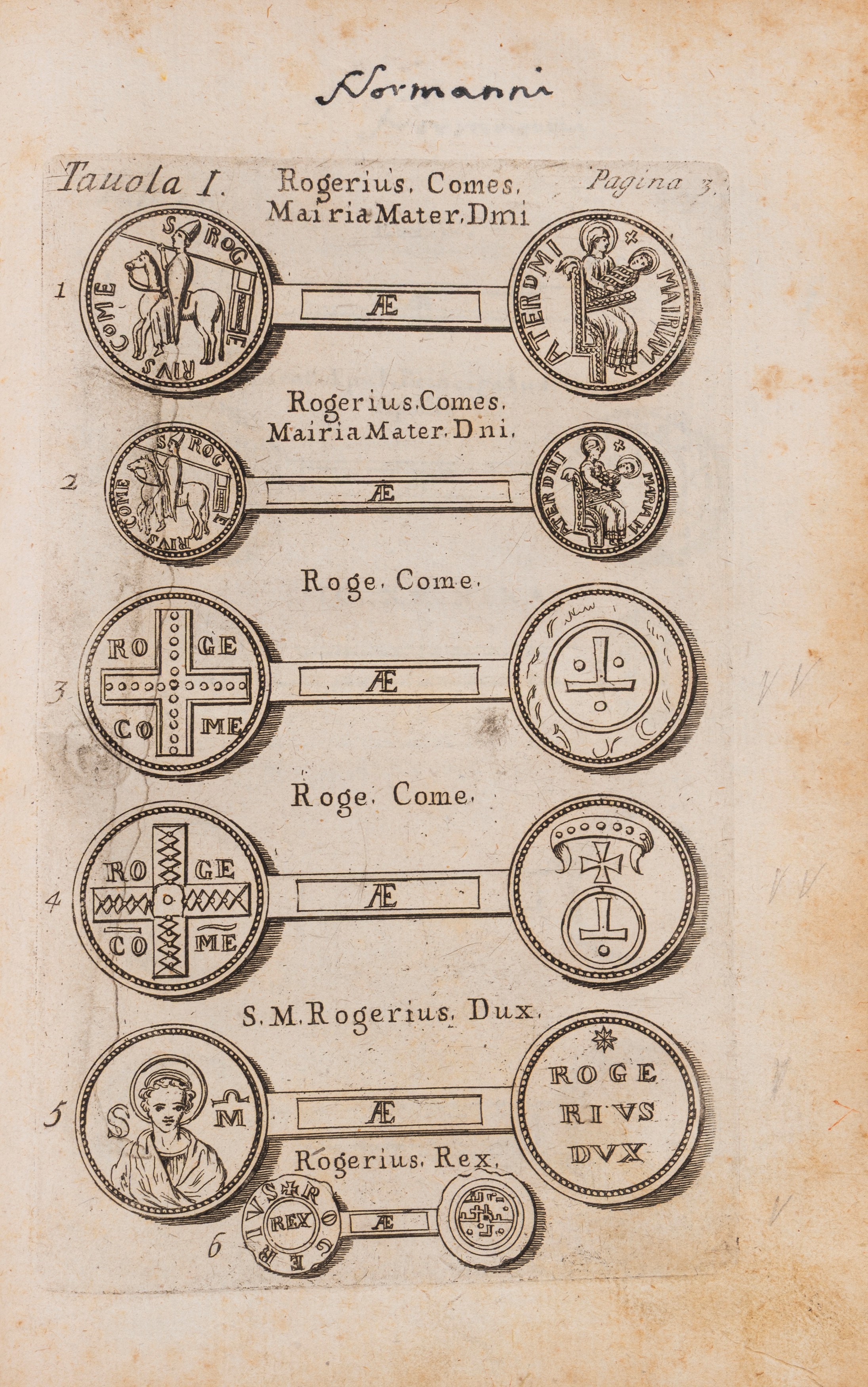 Monete del Regno di Napoli da Roggiero Primo Re, fino all'Aug.mo Regnante Carlo VI