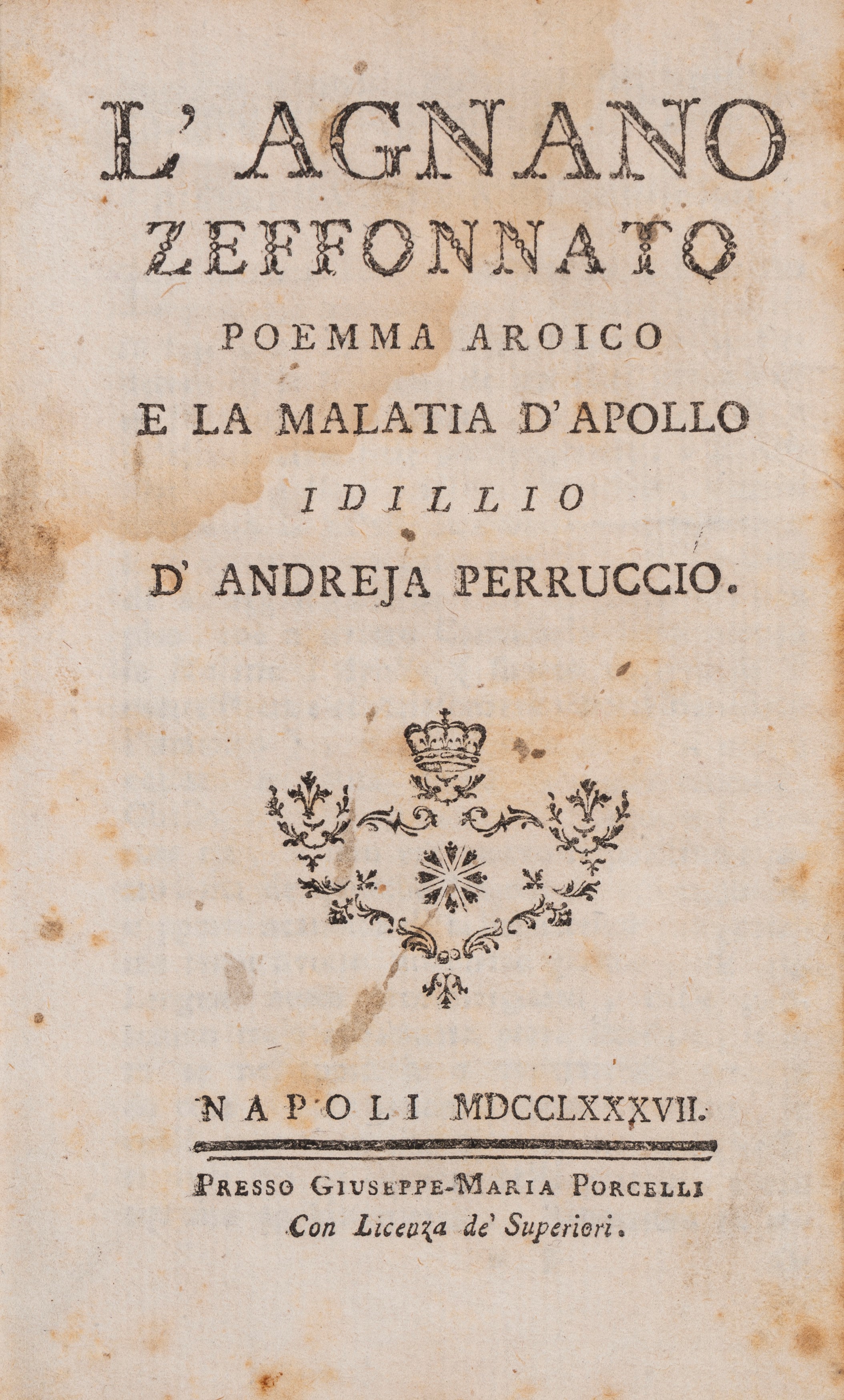 Collezione di tutti i poemi in lingua napoletana
