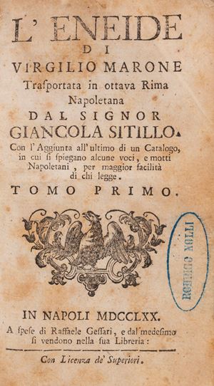 Virgil Marone's Aeneid transposed into Neapolitan octave rhyme
