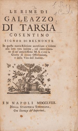 The Rhymes of Galeazzo di Tarsia Cosentino
