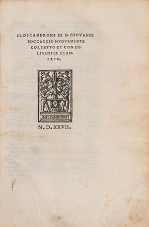 The Decameron of MGB newly corrected and diligently printed