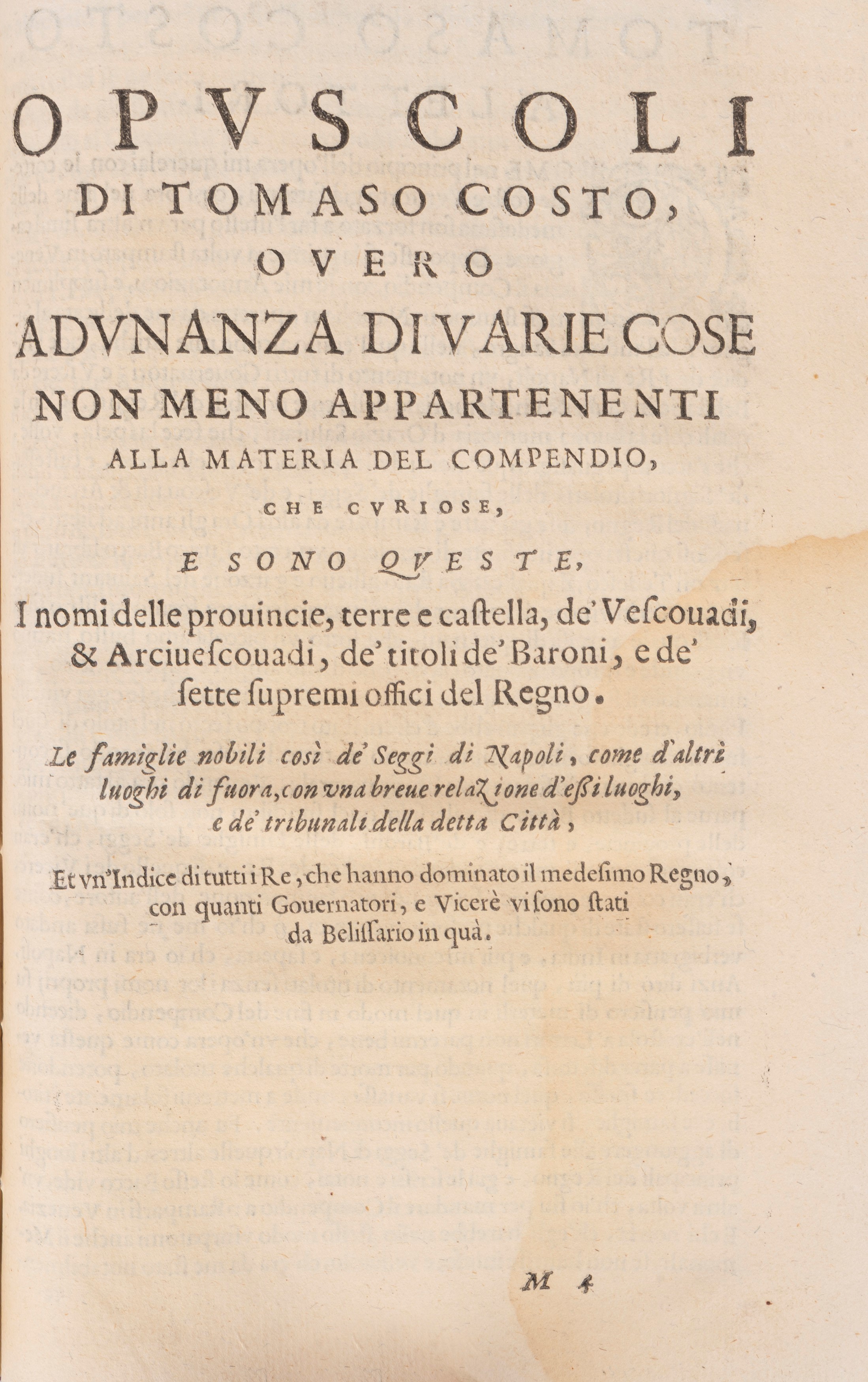 Compendio dell'istoria del regno di Napoli. Di Pandolfo Collenuccio da Pesaro, di Mambrino Roseo ...