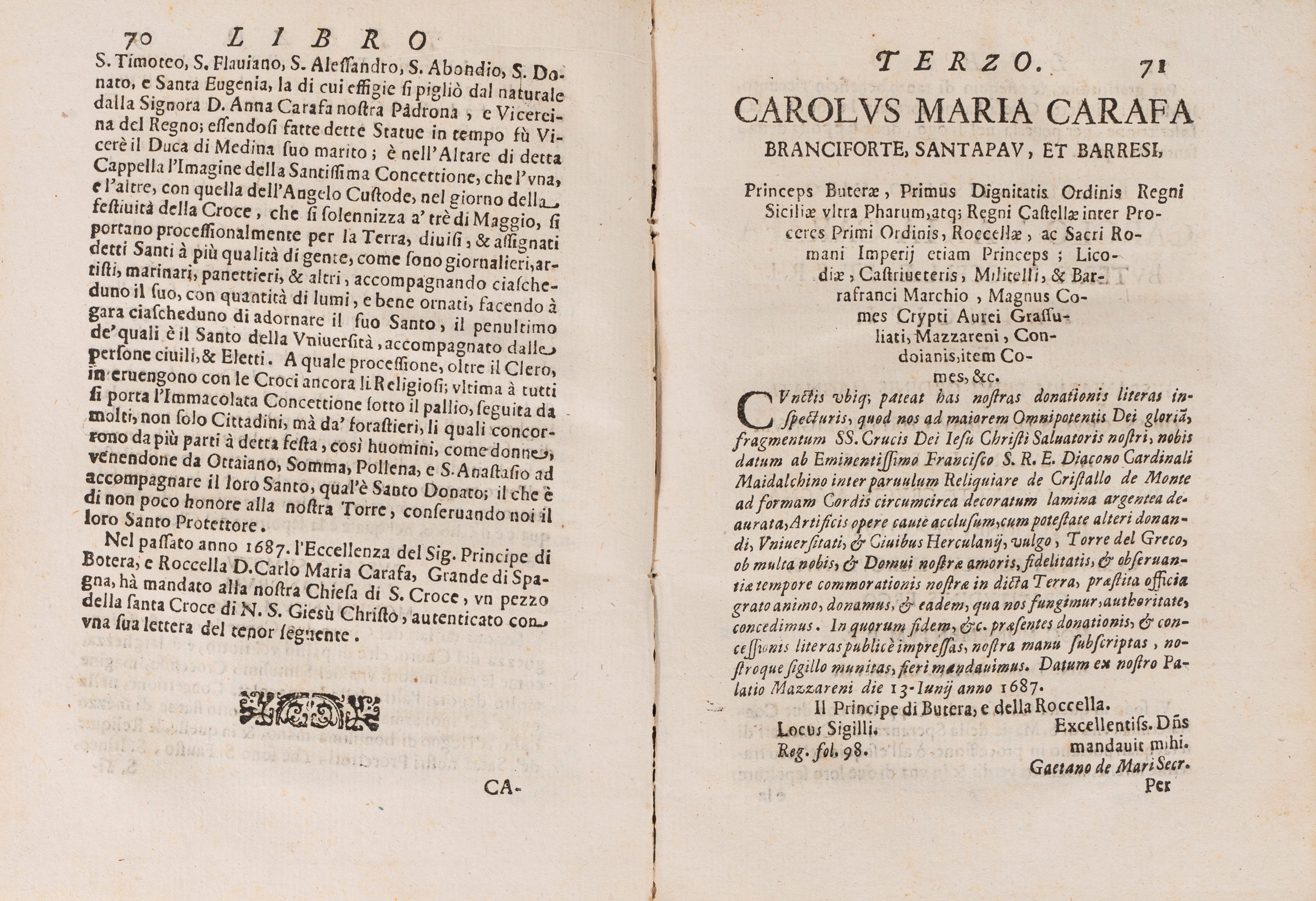 L'Antica Ercolano overo la Torre del Greco tolta all'obblio
