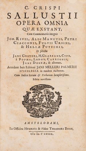 Sallustii opera omnia quae exstant