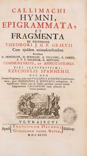 Callimachi Hymni, Epigrammata et Fragmenta - Hymnos Observationes
