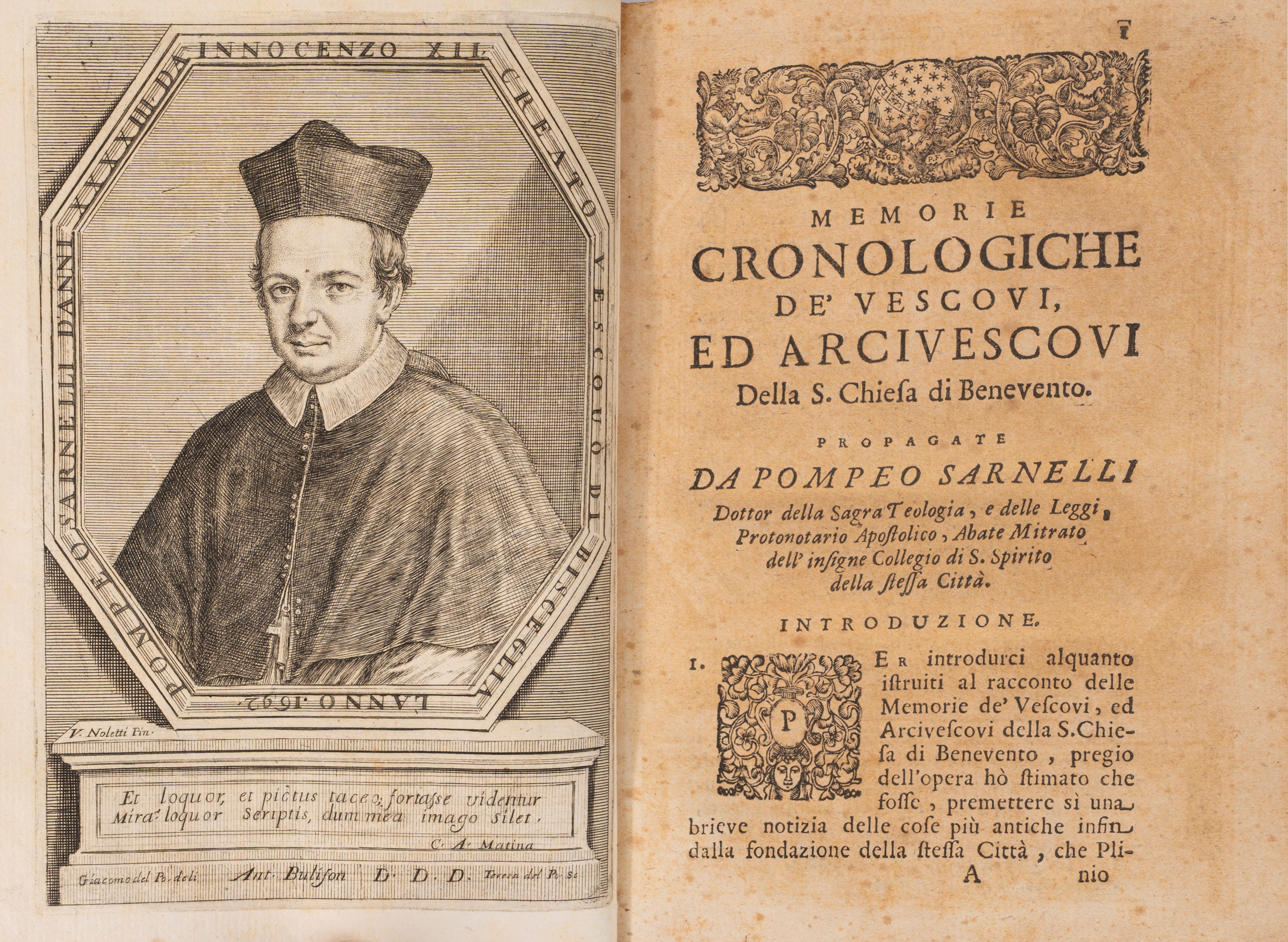 Memorie cronologiche de' Vescovi ed Arcivescovi della Santa Chiesa di Benevento