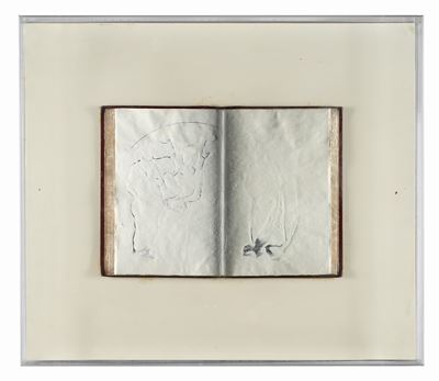 Prima Natività - libro acrilico con montatura in plexiglass, 1991