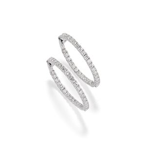 Diamond hoop earrings 