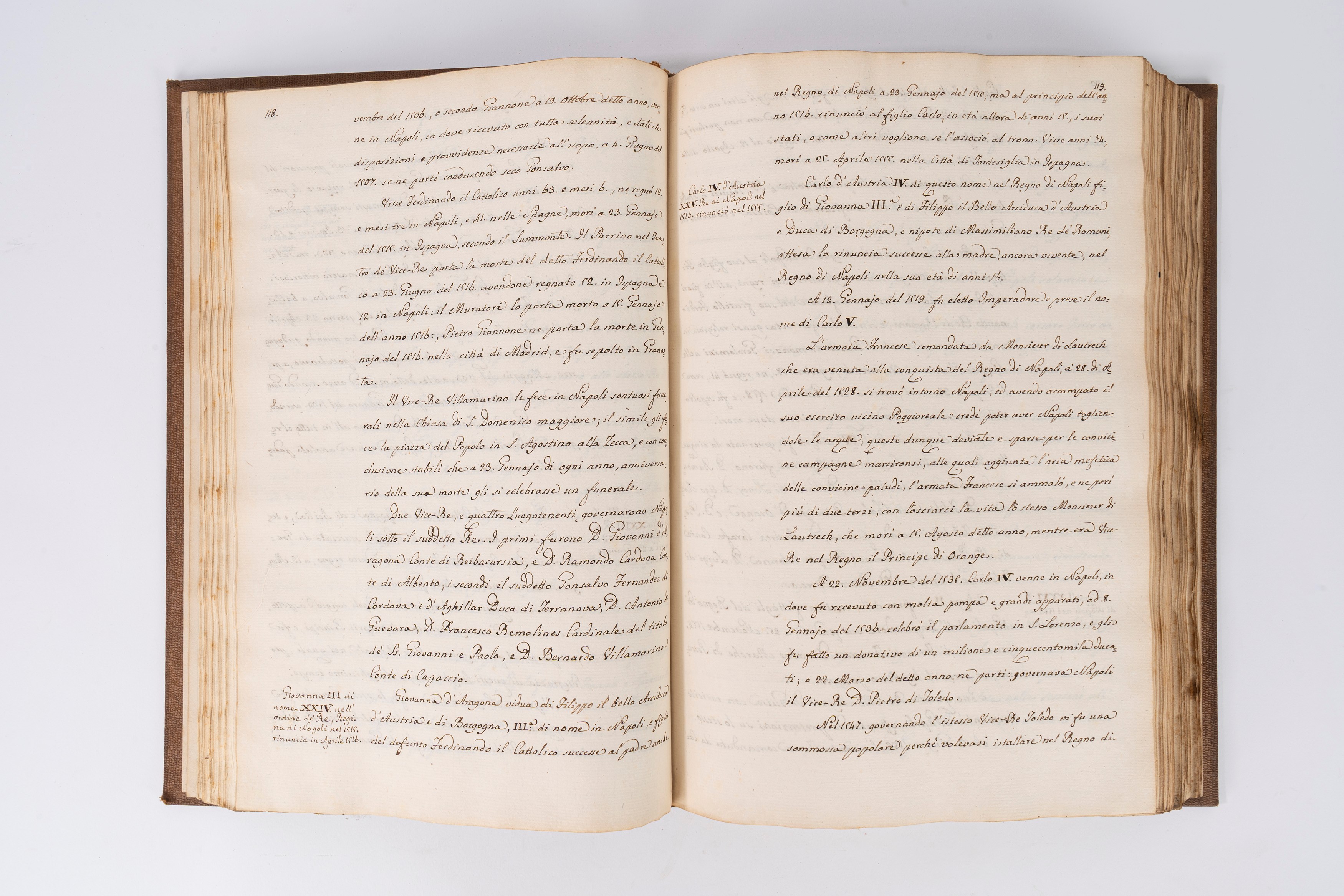 Elenco cronologico de' Re di Napoli dal principio che queste contrade presero froma di Regno sino...