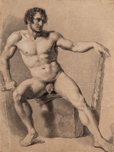 Nudo Virile Seduto