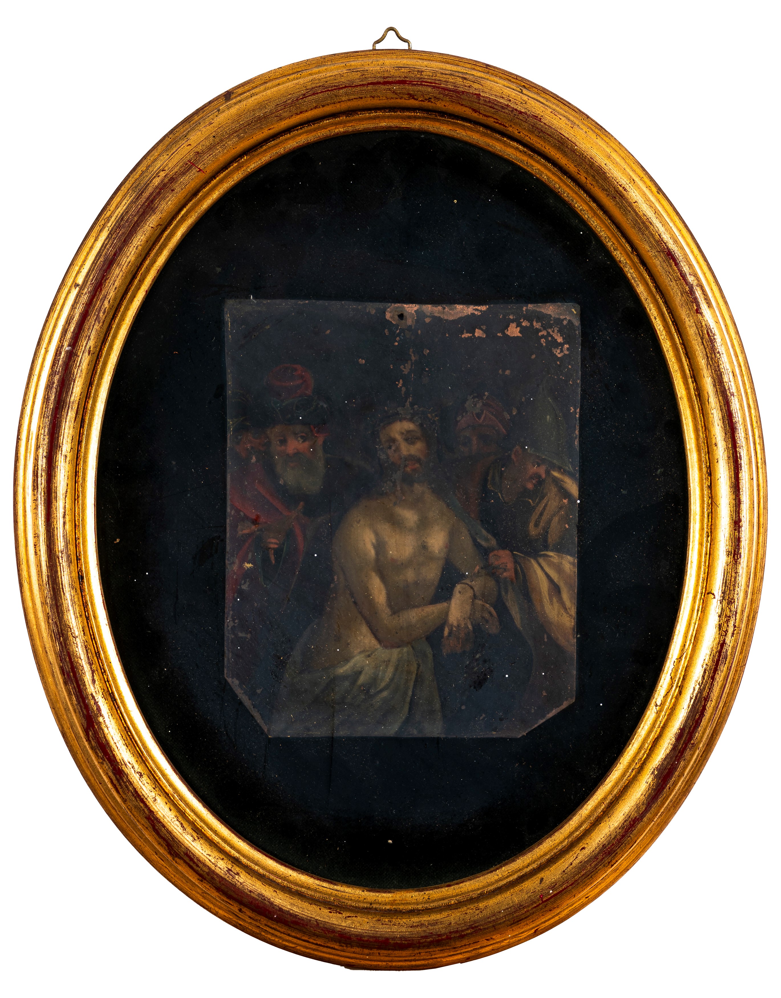 Scuola Dell'italia Settentrionale, Secolo XVII - Ecce Homo, olio su rame