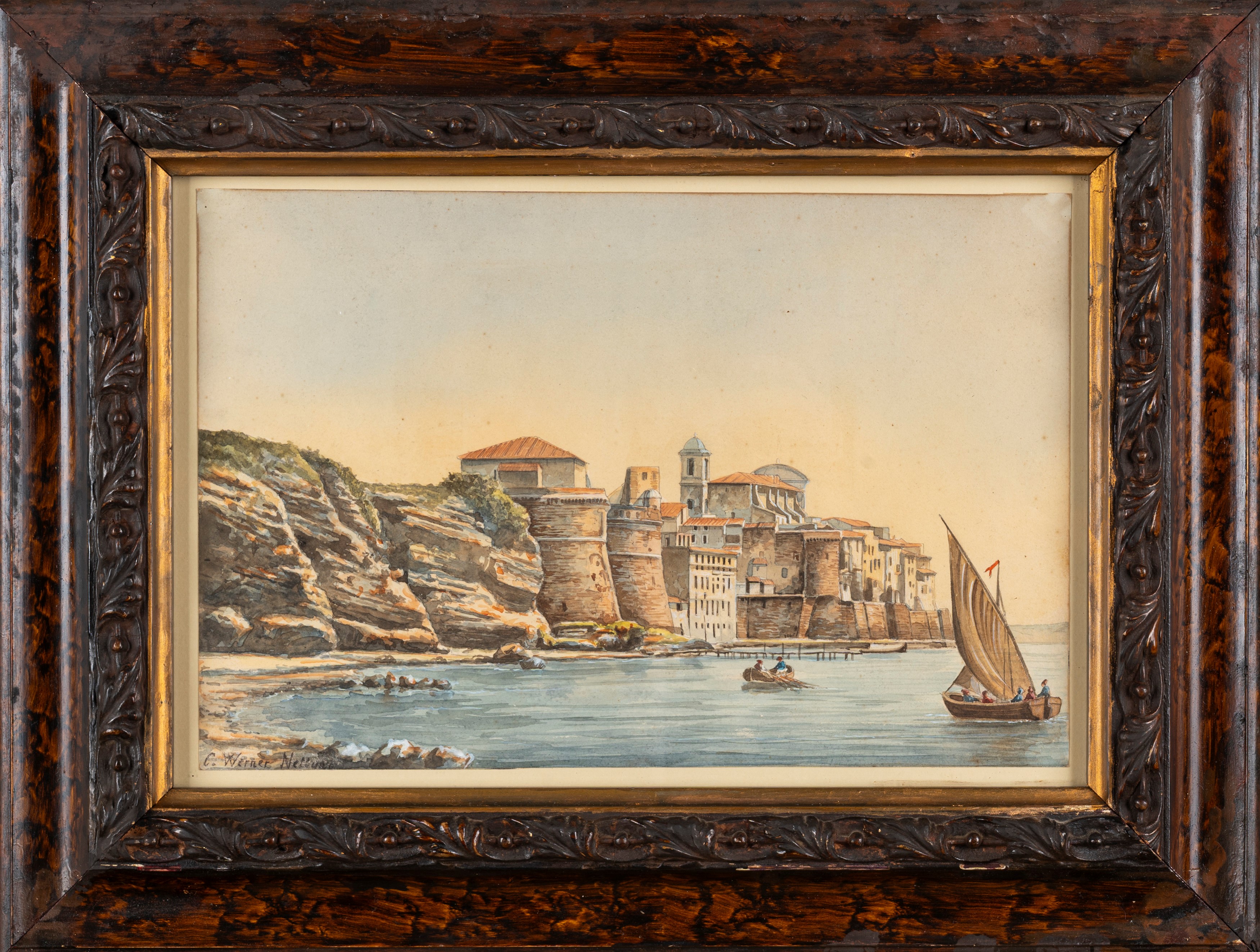 Carl Werner - Veduta di Nettuno
