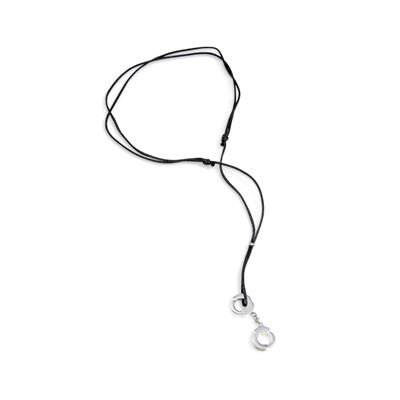 Pendente con diamanti, oro bianco 18k